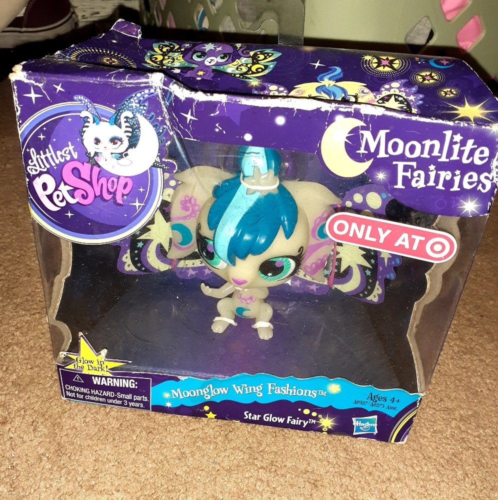 NIB LPS Moonlight Fairies Star glow Fairy 💜💙🧚‍♀